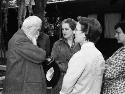 Pierre Bovet in visita al CEIS, 1957