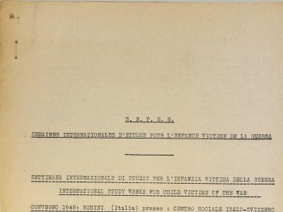 Fascicolo SEPEG 1948 (Archivio Margherita Zoebeli)